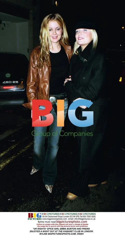Spice Girl Emma Bunton at Kabaret Club in London