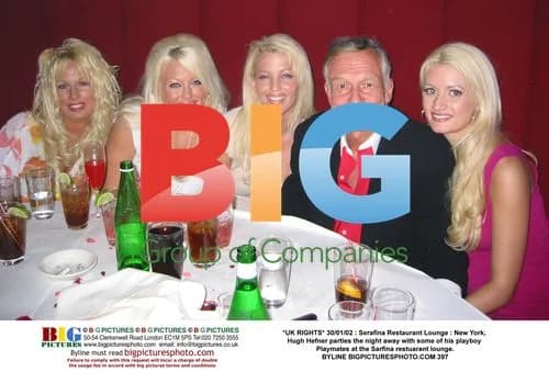 Hugh Hefner Parties with Playmates
