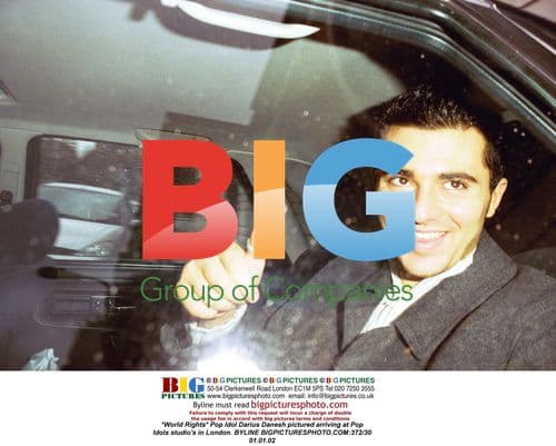 Pop Idol Darius Danesh Arrives at Studio