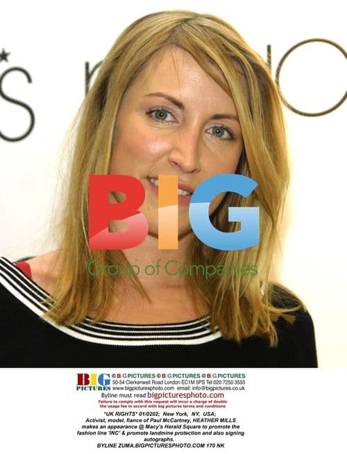 Heather Mills at Macy's for INC fashion line