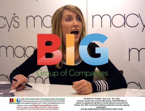 Heather Mills Promotes INC Fashion Line