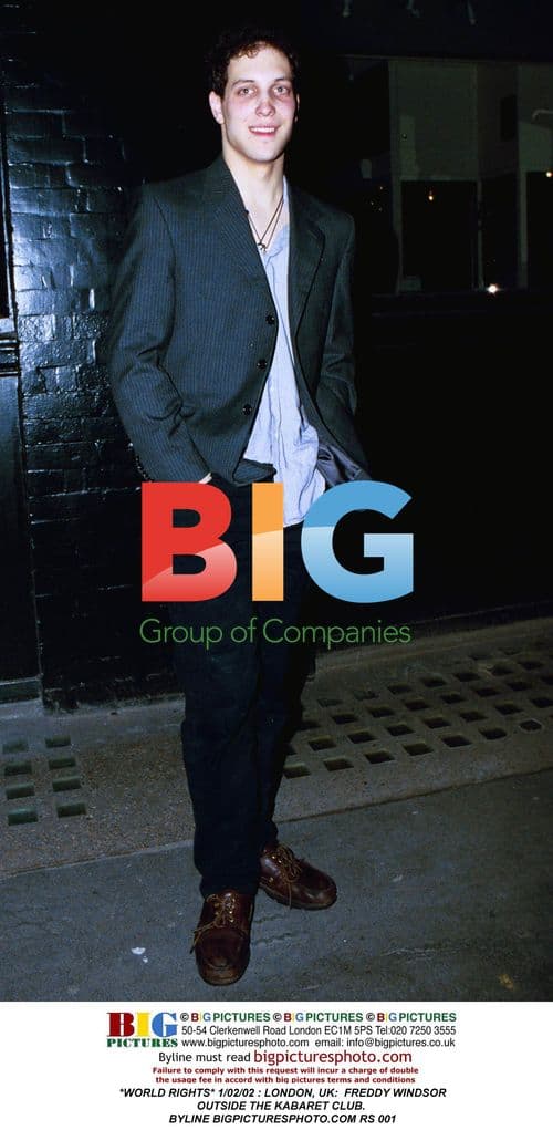 Freddy Windsor outside Kabaret Club