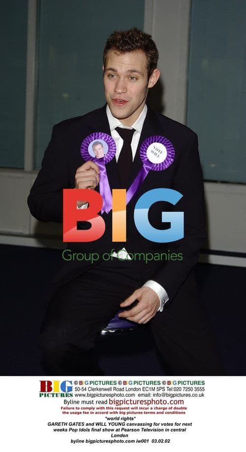 Gareth Gates and Will Young canvass for Pop Idols votes