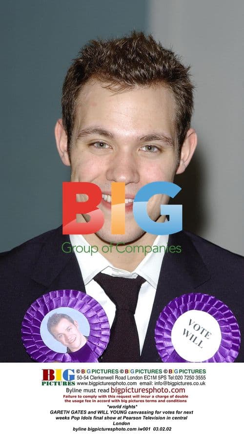 Gareth Gates and Will Young canvassing for Pop Idols votes