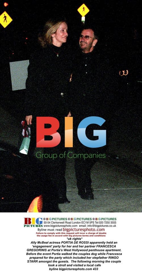 Portia de Rossi holds 'engagement' party