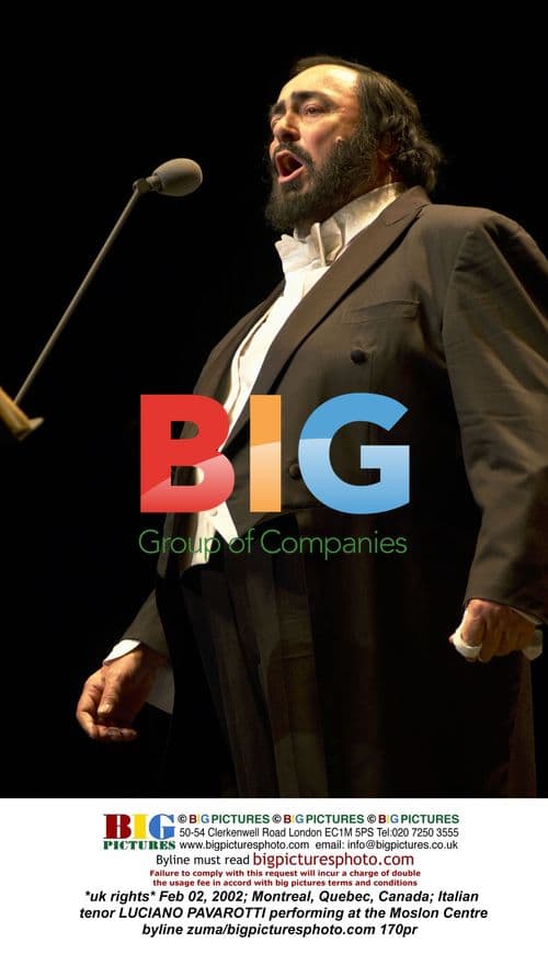 Luciano Pavarotti Performing in Montreal