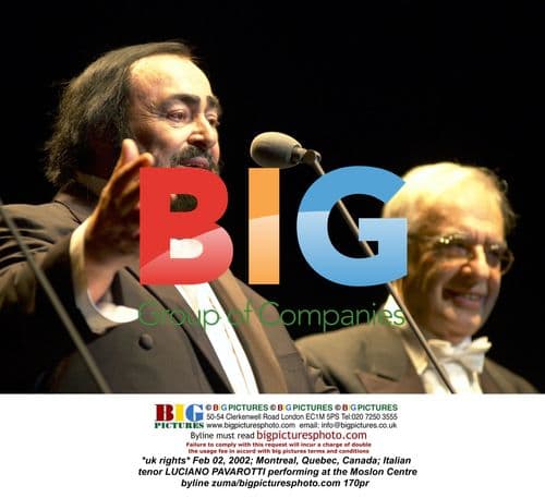 Luciano Pavarotti Performing in Montreal