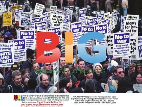 World Economic Forum protesters in NYC