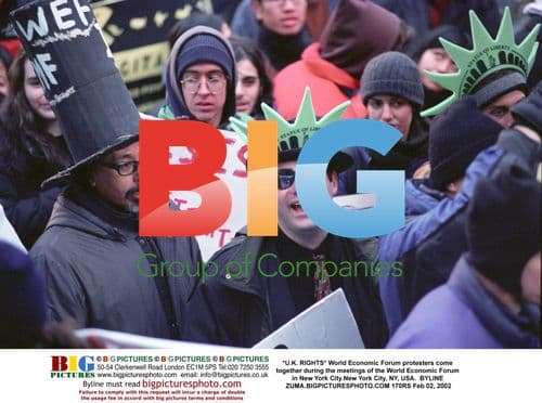 World Economic Forum protesters in NYC