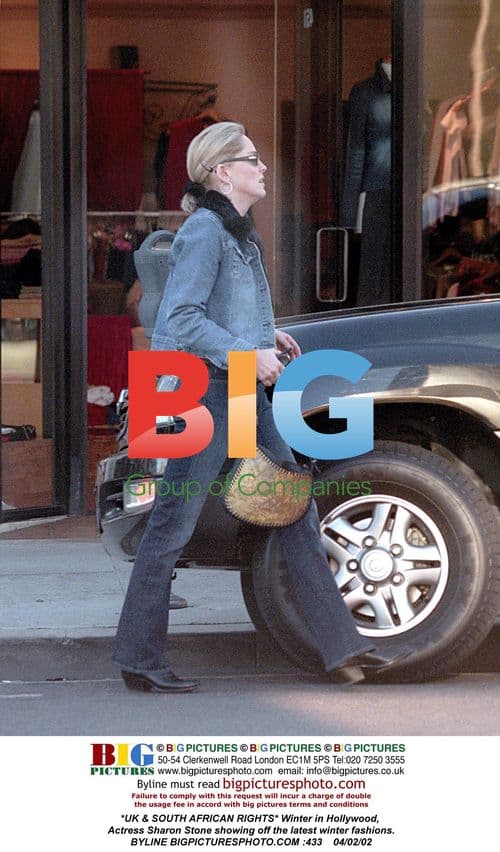 Sharon Stone Shows Winter Fashions