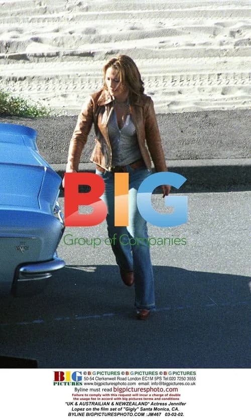 Jennifer Lopez on set of "Gigly" in Santa Monica