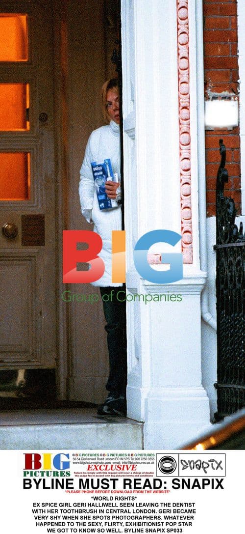 Geri Halliwell Spotted Leaving Dentist in London