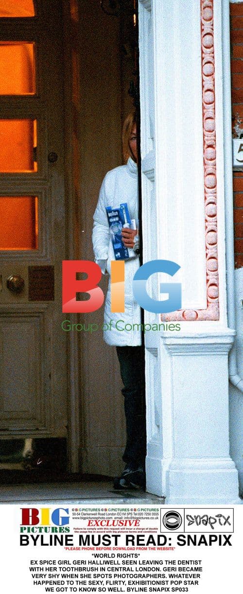 Geri Halliwell Leaving Dentist