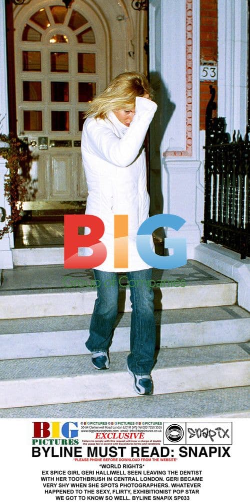 Geri Halliwell Spotted Leaving Dentist in London