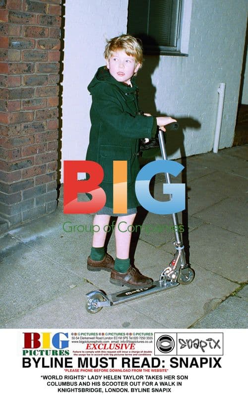 Lady Helen Taylor and Son Out in Knightsbridge