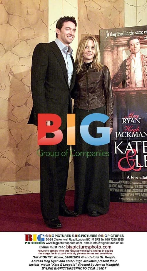 Meg Ryan and Hugh Jackman promote "Kate & Leopold"