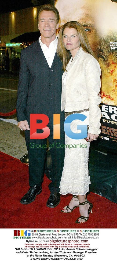 Arnold Schwarzenegger and Maria Shriver at 'Collateral Damage' Premiere