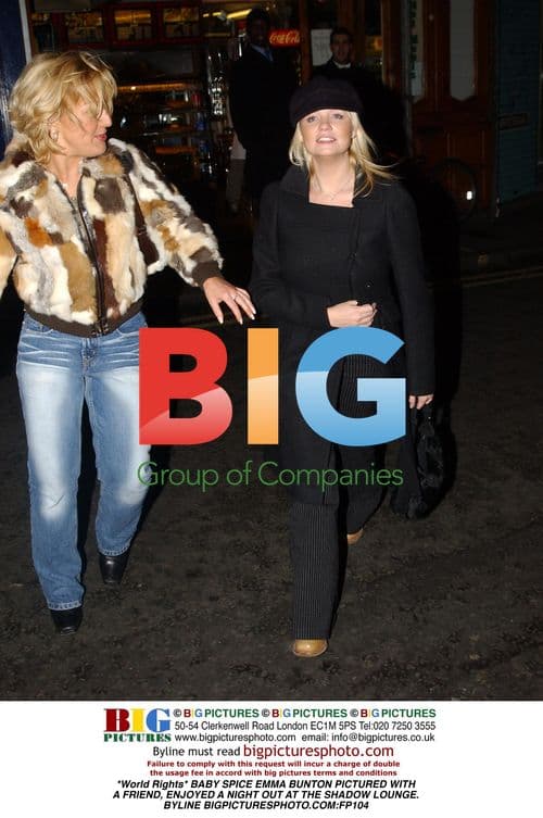 Baby Spice Emma Bunton Enjoys Night Out