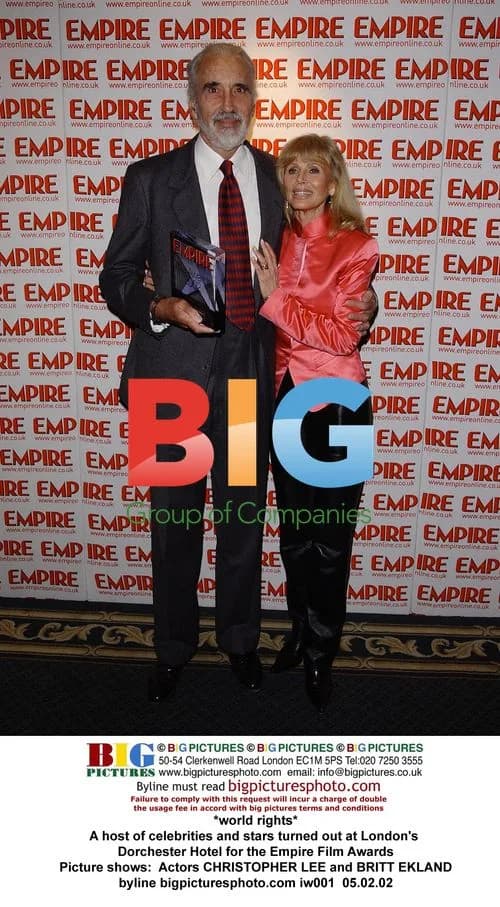Celebrities at Empire Film Awards in London