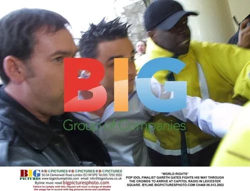 Pop Idol Finalist Gareth Gates Arrives at Capitol Radio