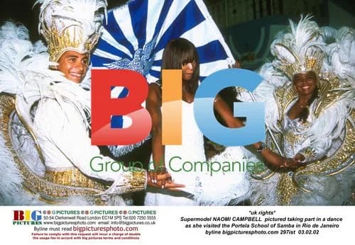 Naomi Campbell Dances at Portela School of Samba