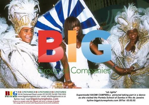 Naomi Campbell Dances at Portela Samba School