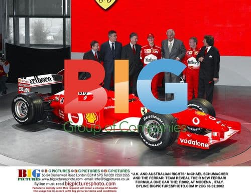 Michael Schumacher Unveils New Ferrari F2002