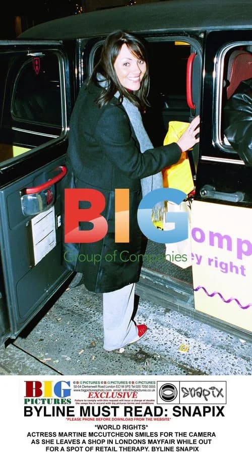 Martine McCutcheon leaves Mayfair shop