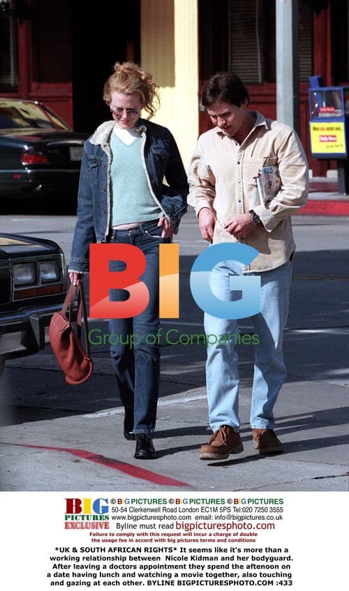 Nicole Kidman and Bodyguard on Intimate Date