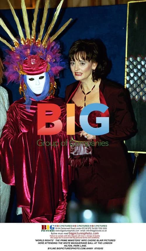 Cherie Blair at White Masquerade Ball