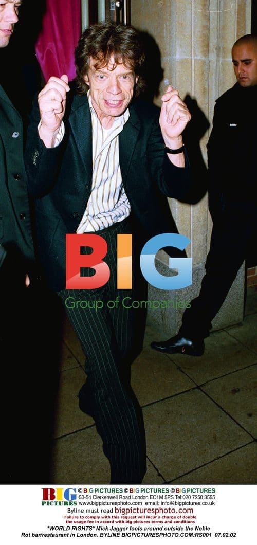 Mick Jagger Fools Around in London