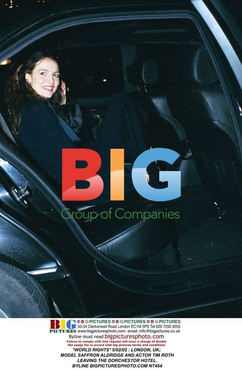 Saffron Aldridge and Tim Roth at Dorchester Hotel