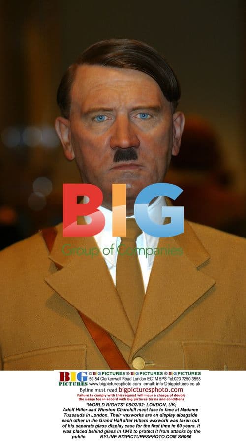 Hitler and Churchill Wax Figures at Madame Tussauds
