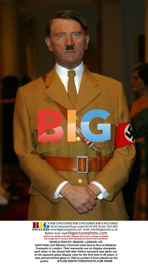 Hitler and Churchill Wax Figures at Madame Tussauds