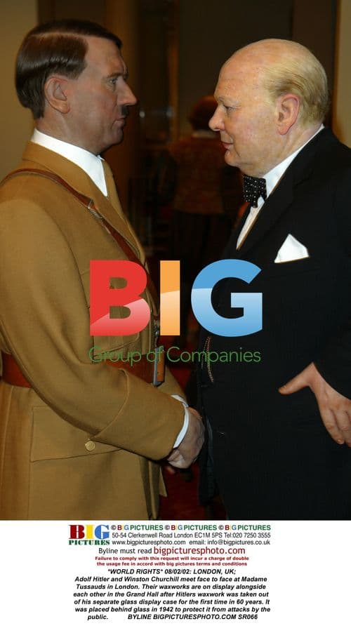 Hitler and Churchill Wax Figures at Madame Tussauds