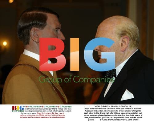 Hitler and Churchill Wax Figures at Madame Tussauds