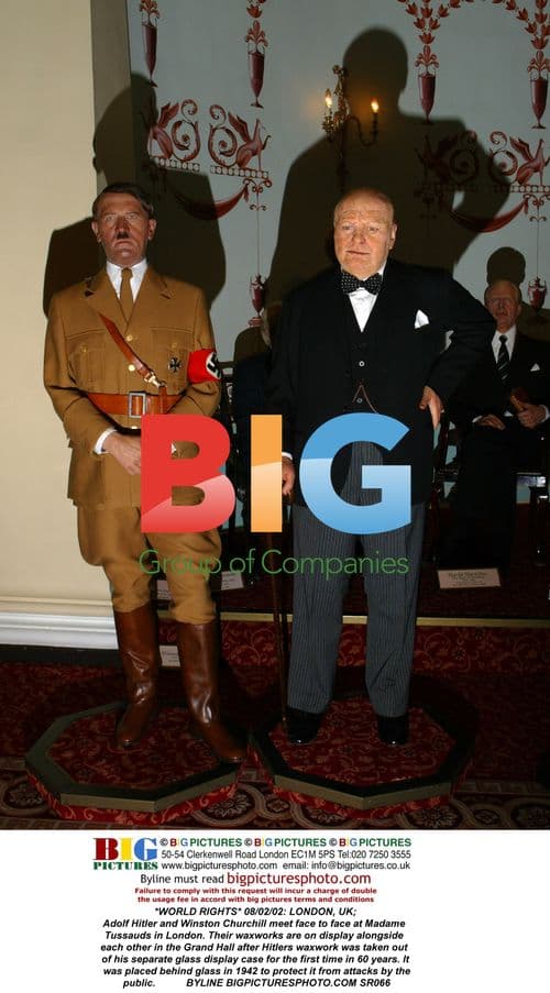 Hitler and Churchill waxworks meet