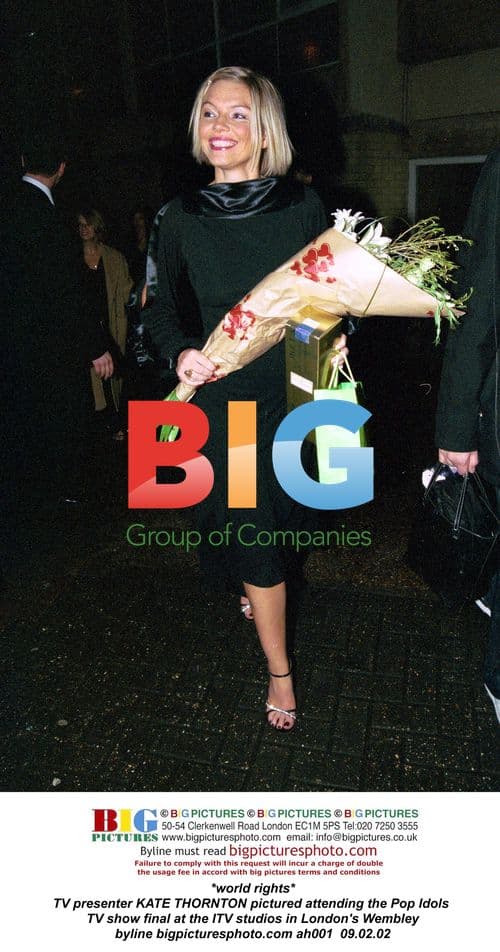 Kate Thornton at Pop Idols TV Show Final