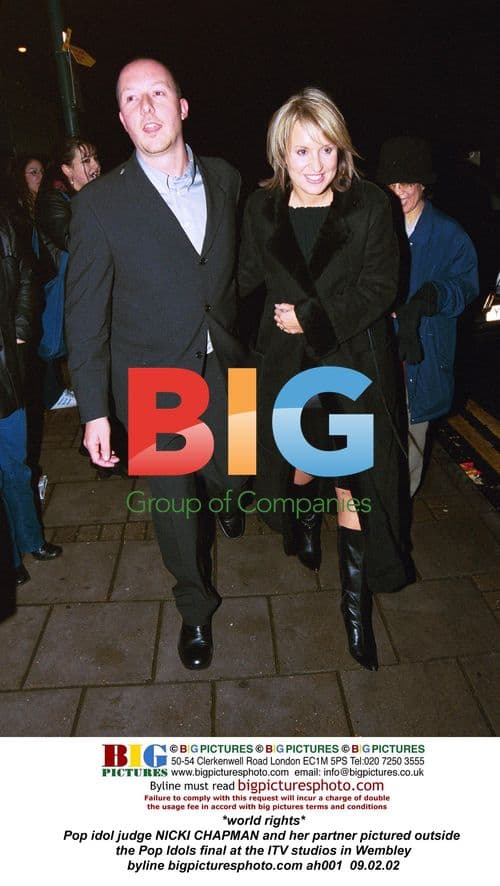 Nicki Chapman at Pop Idols final in Wembley