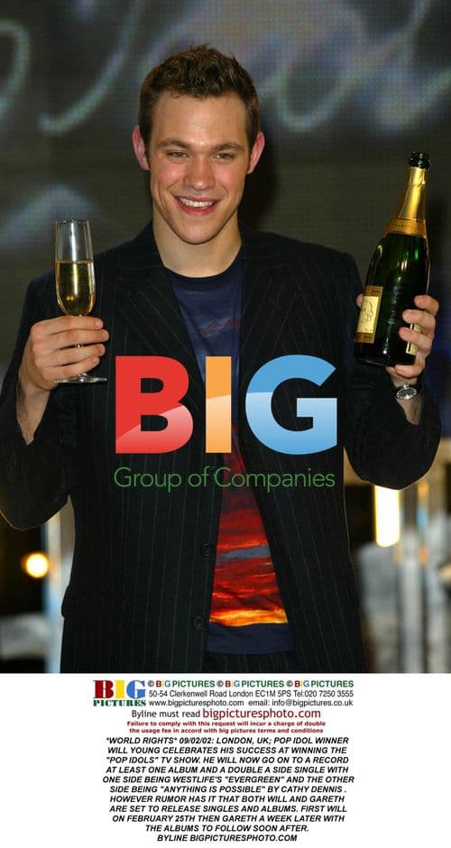Will Young Celebrates Pop Idol Win