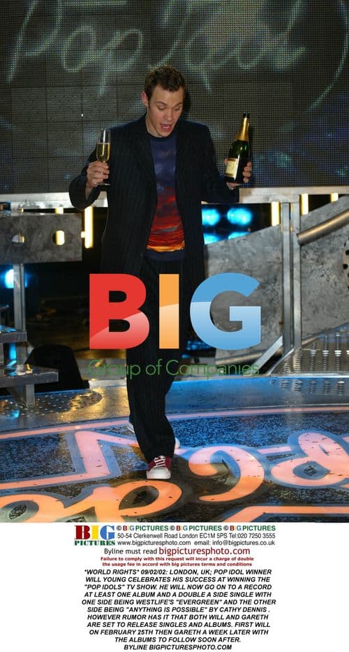 Will Young Celebrates Pop Idol Win