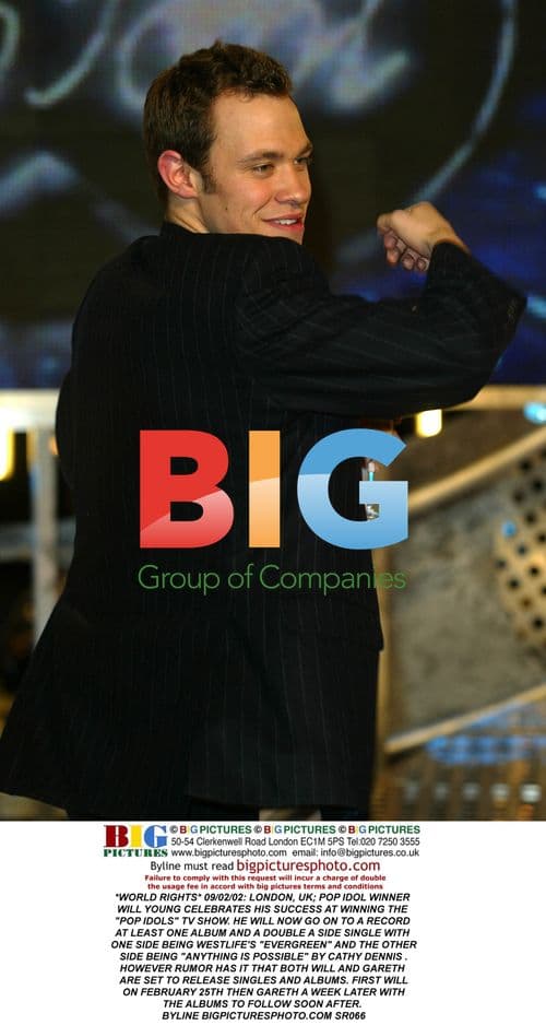 Will Young Celebrates Pop Idol Win