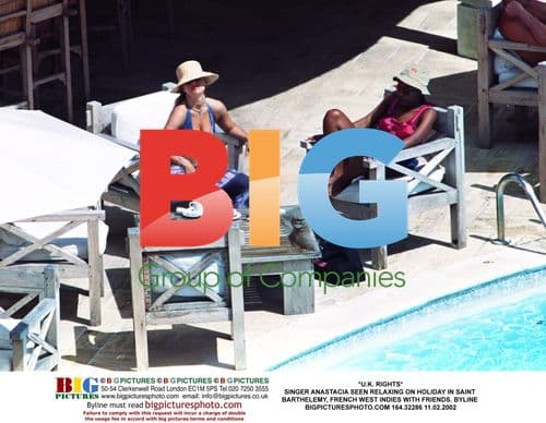 Singer Anastacia Relaxes on Holiday in St. Barthelemy