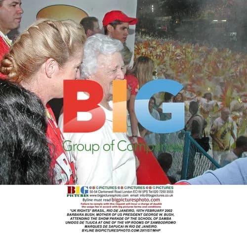 Barbara Bush at Rio Samba Parade