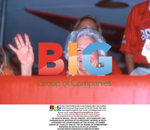 Barbara Bush at Rio Samba Parade