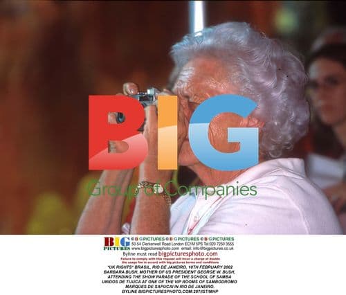 Barbara Bush at Samba Parade in Rio