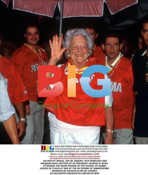 Barbara Bush at Samba School Parade
