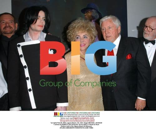 Michael Jackson & Elizabeth Taylor at 'Art for AIDS' Event
