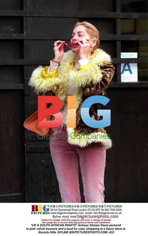 Sharon Stone shopping in Beverly Hills