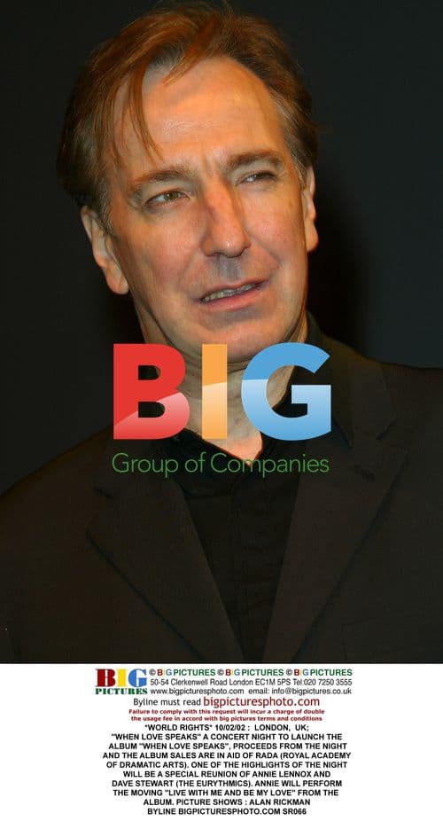 Alan Rickman at "When Love Speaks" photocall